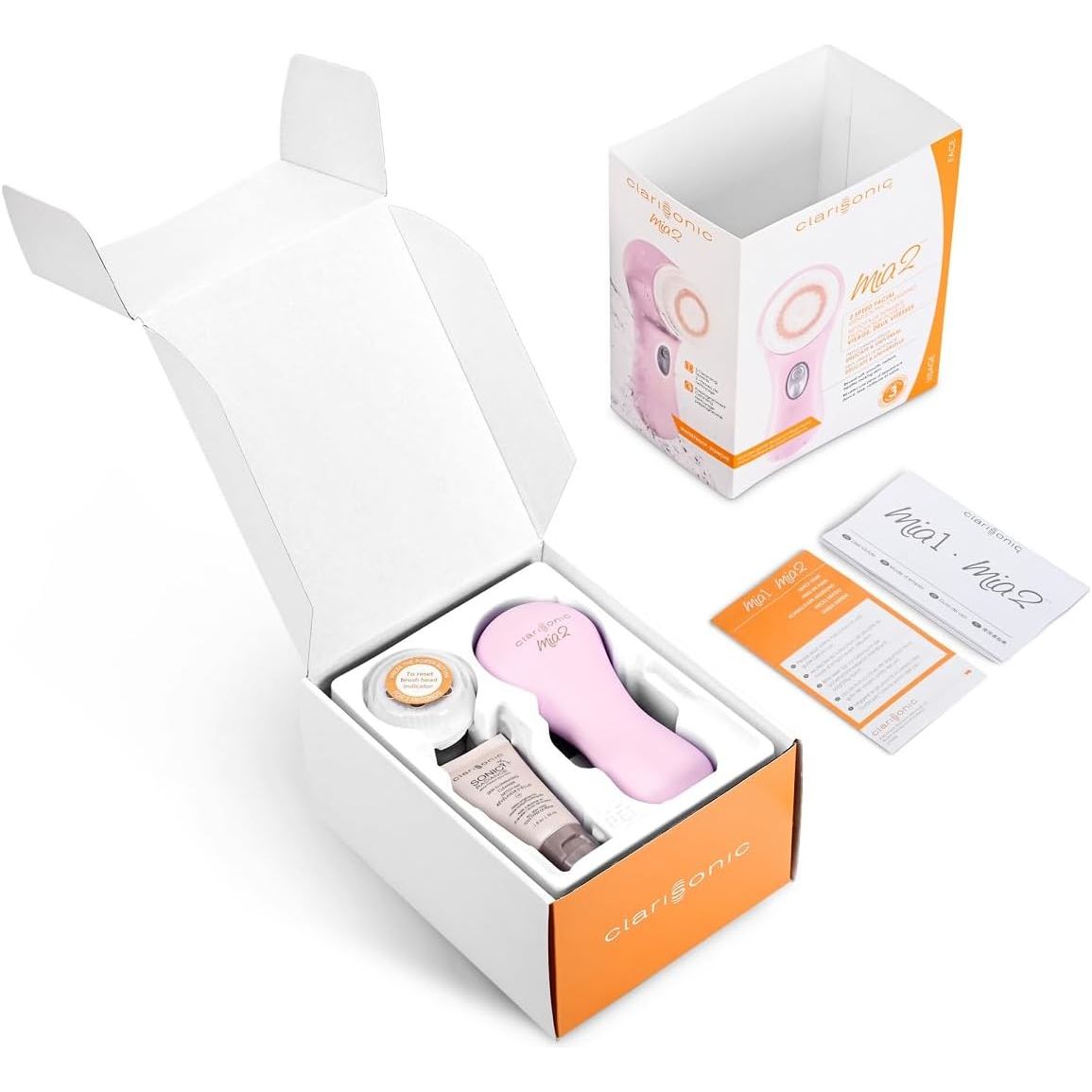 Clarisonic Mia 2 Face Scrubber, Sonic Gentle and Everyday Cleansing System