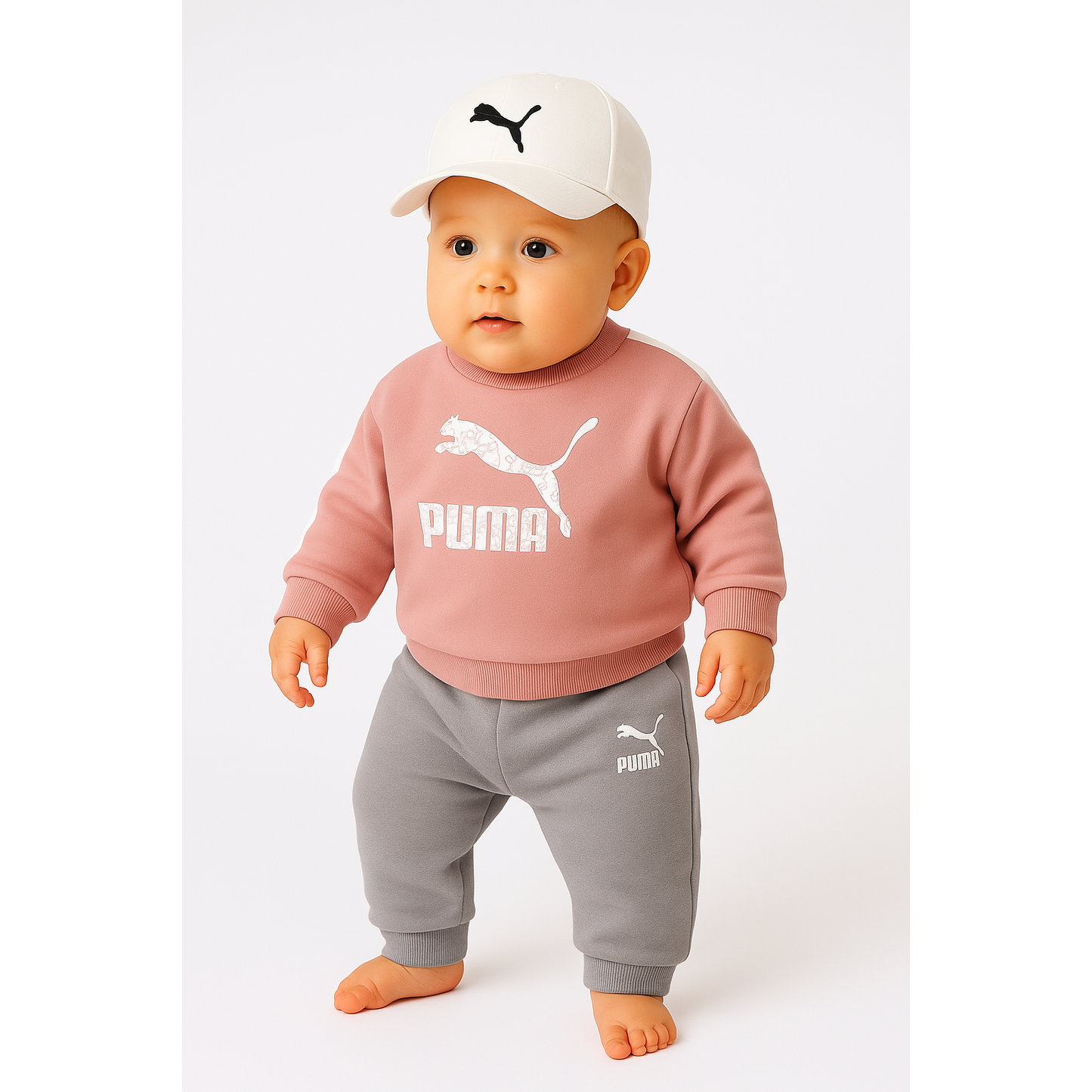 PUMA Minicats T7 Crew Jogger FL Bridal Rose