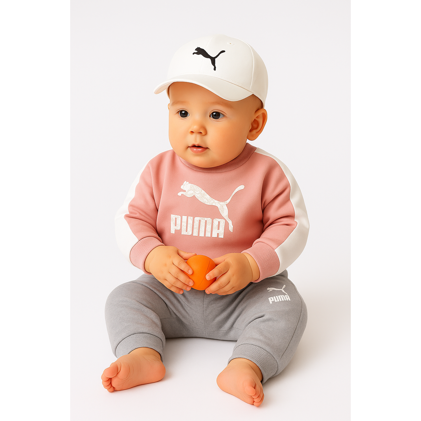 PUMA Minicats T7 Crew Jogger FL Bridal Rose