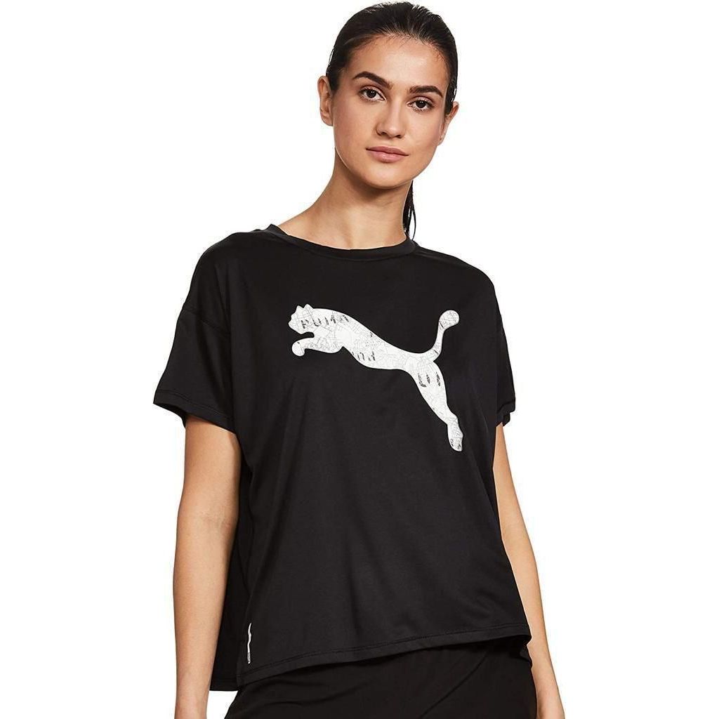 PUMA Last Lap Logo Tee Black-Cat